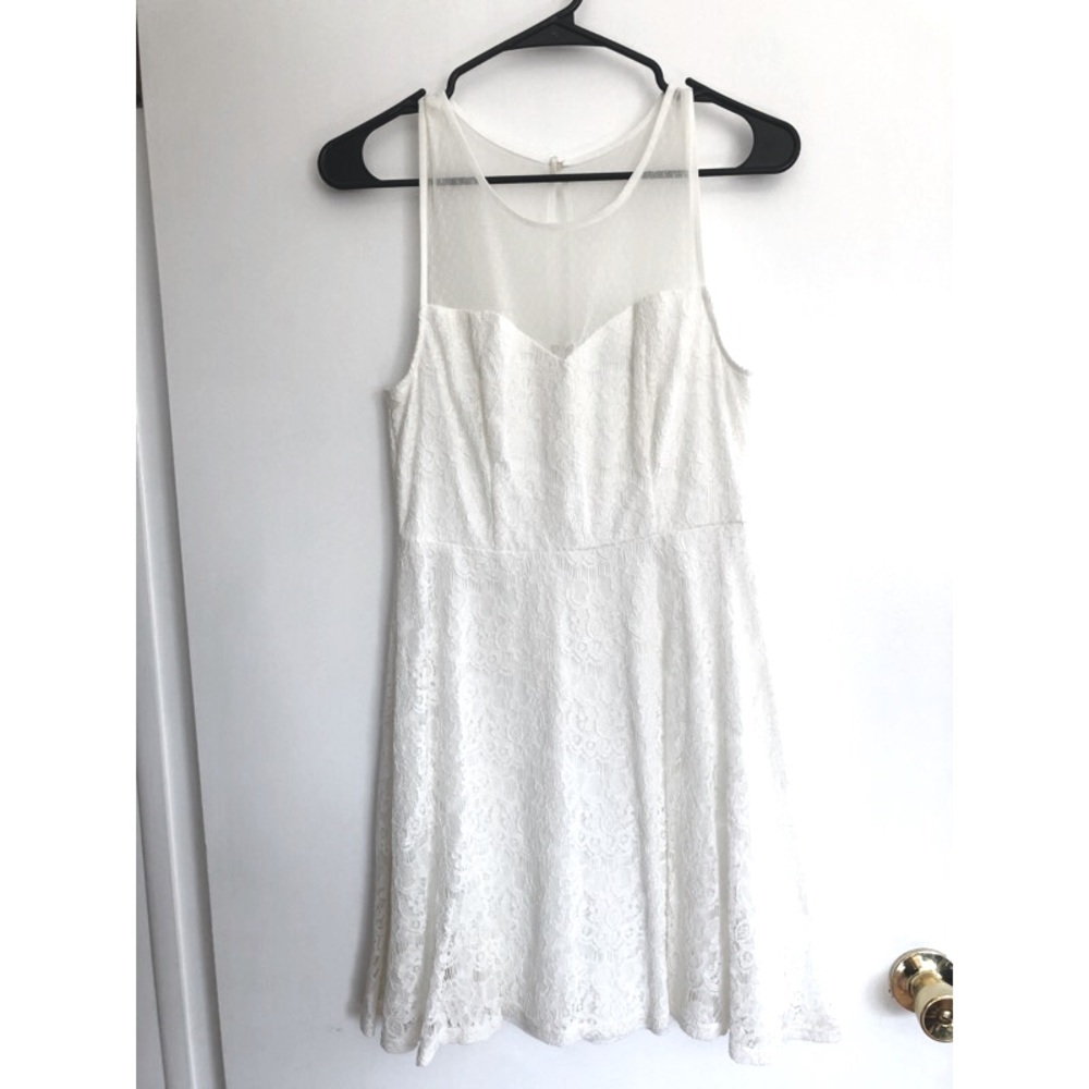 Lace White Dress